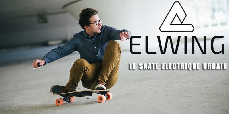Startup Elwing et son skateboard